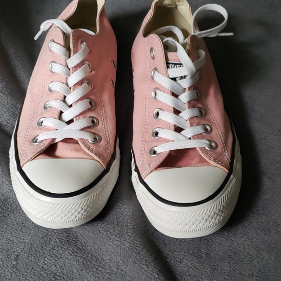 converse coastal pink silver white